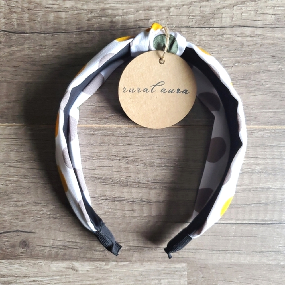 NEW White Polka Dot Headband